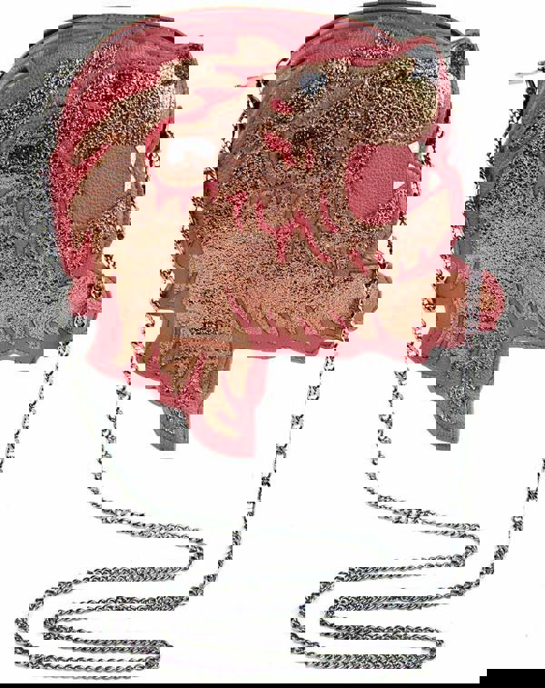 Vanilla Underground Danielle Nicole Womens Pink Gryffindor Lion Cross Body Bag (One Size)