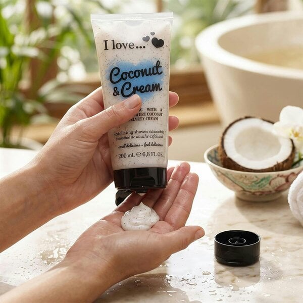 I LOVE Originals Coconut & Cream Exfoliating Shower Smoothie, 200ml