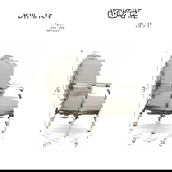 Rit Concept Hodge Outdoor Lounge Chair, Rattan