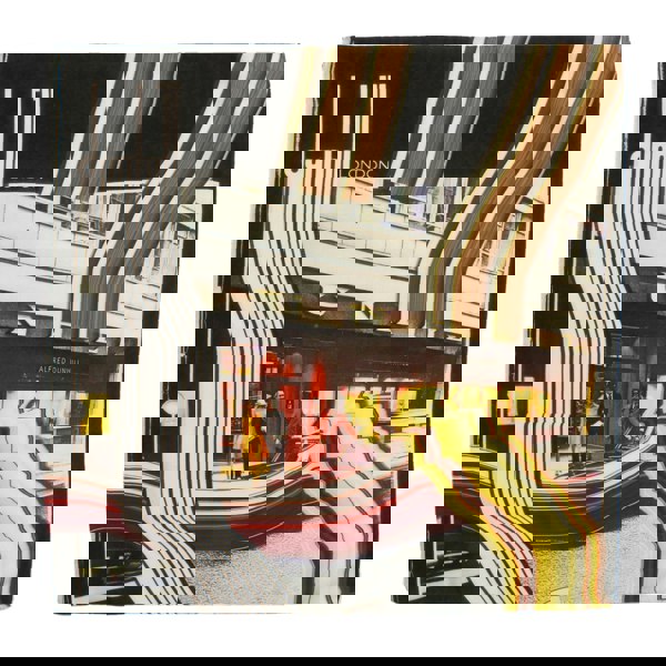 Dunhill square scarf in an abstract longtail and store pattern