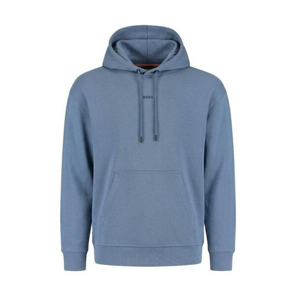 BOSS WeSmall Logo Hoodie Open Blue