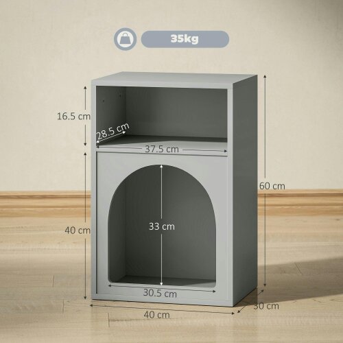 Wyld Haus Sarayo Faco Grey Bedside Table With 2 Open Storage
