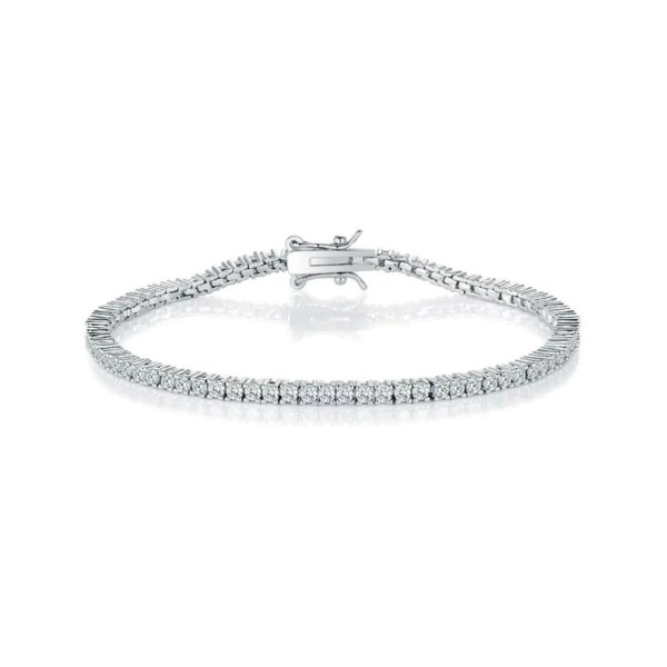 Spero London 2mm Fine Tennis Bracelet - Sterling Silver