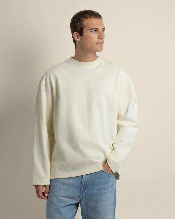 Larsson & Co Praesto - Oversized Stepped Hem Sweatshirt