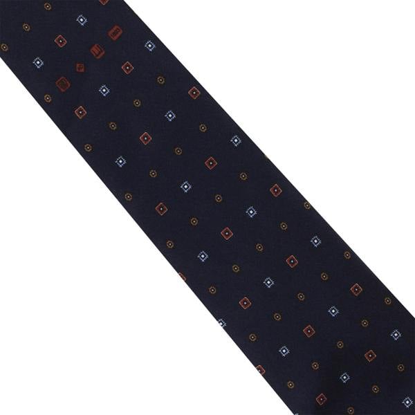 Dunhill repeat pattern luxurious mulberry silk tie