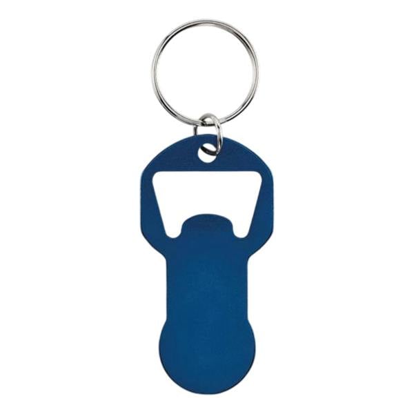 MidOcean Clave Recycled Aluminium Bottle Opener Keyring - French Navy - 