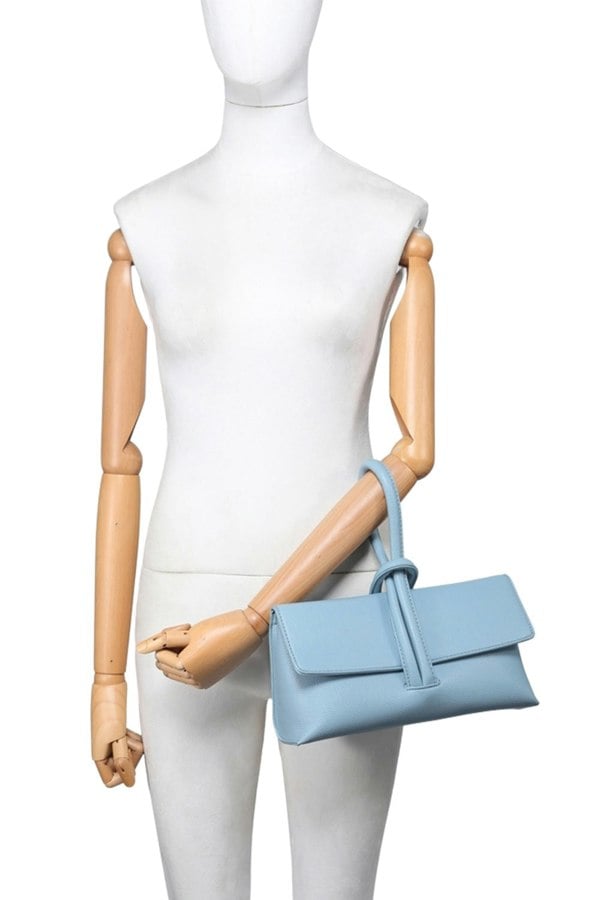 Pluspup Sleek Hand Purse with Magnetic Flap and Double Interior Pockets