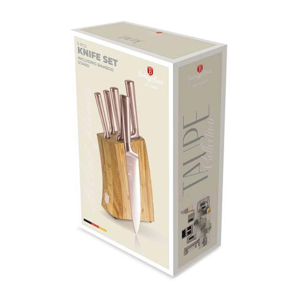 6 pcs Knife Set with Wood Stand Berlinger Haus BH3126