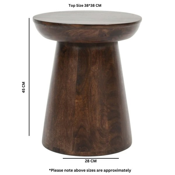 IH Design Monco Dark Mango Wood Side Table