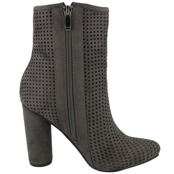 Spot On Ladies Spot On Heeled Ankle Boots