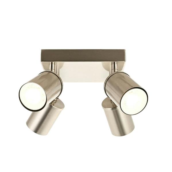 Pagazzi Lighting Talbot 4-Light Brushed Nickel Spot Plate