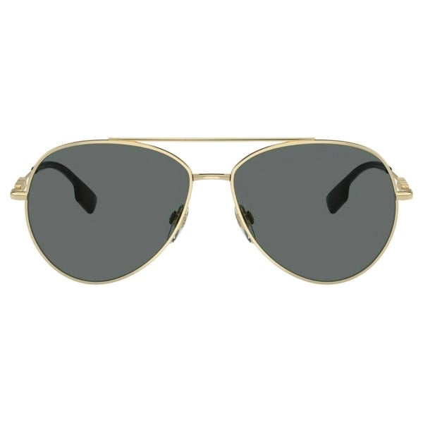 Burberry Dark Grey Lensed Gold Sunglasses