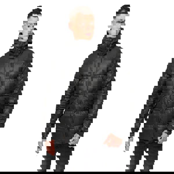 Crosshatch Mens Camptor Panelled Jacket - Black - 