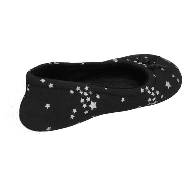 Spot On Ladies Spot On Star Print Slippers