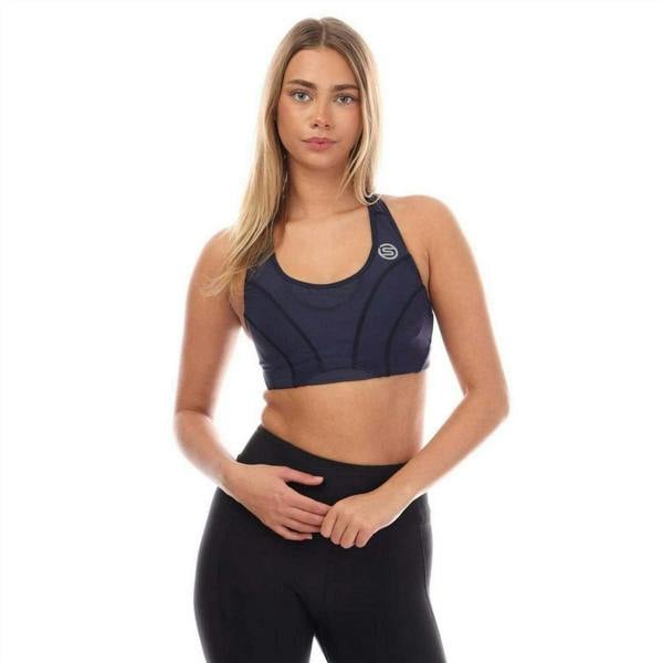 Skins Womens/Ladies Series-3 Sports Bra - Navy - 