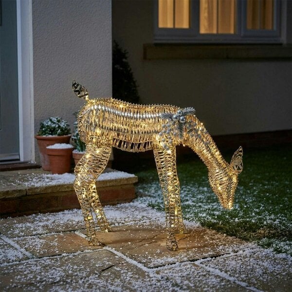 Garden Greatness Gold LED Reindeer Christmas Decor