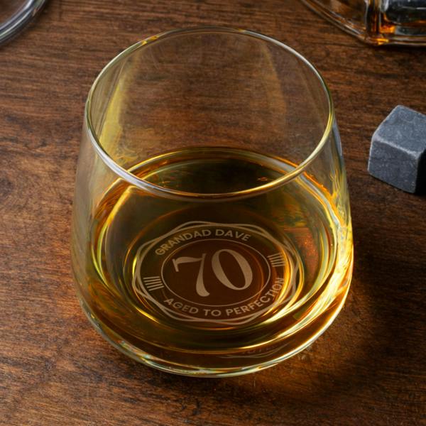 Abode Home & Gifts Personalised Base Engraved Big Age Tumbler