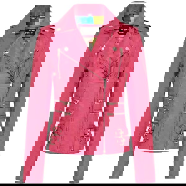 Leather Company Women's Real Lamb Nappa Leather Vintage Biker Jacket