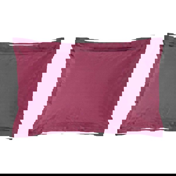 HOMESCAPES Egyptian Cotton Oxford Pillowcase 200 TC, Standard Size