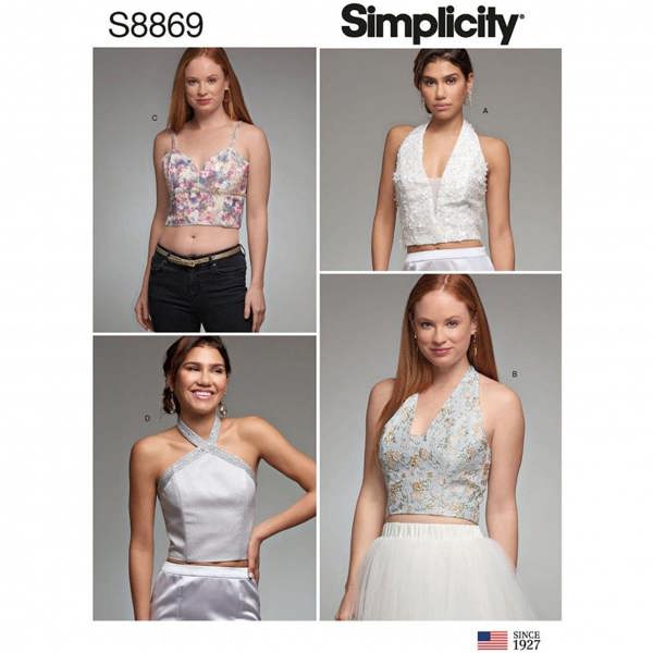 Simplicity Sewing Pattern 8869, Tops for Women, R5 (14-16-18-20-22) - Intermediate