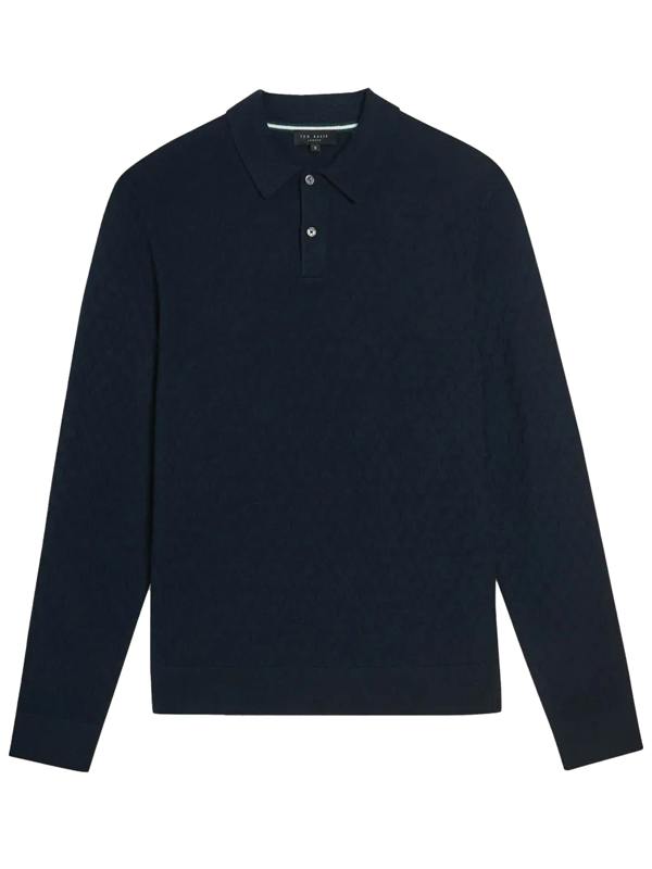 TB_POLO_MORAR Ted Baker | Mens Knitted Polo Shirt - Morar TED BAKER RAWDENIM