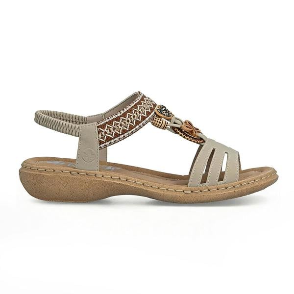 Rieker 61855 Slingback Sandals   in  Cream