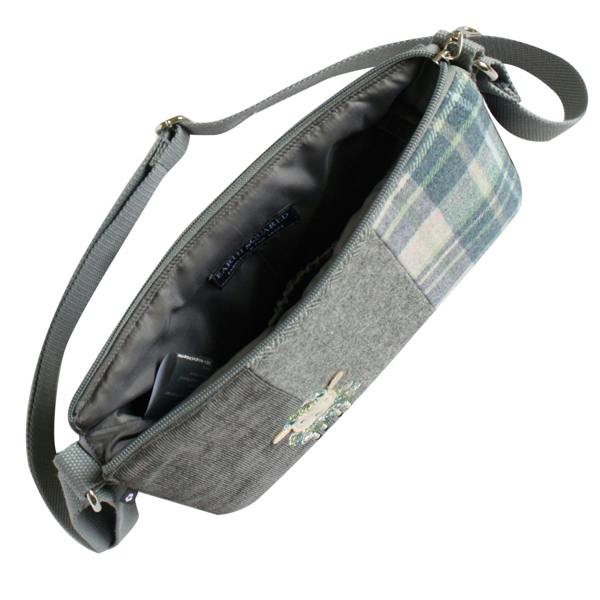 Earth Squared Country Sheep Tartan Tweed Messenger Bag