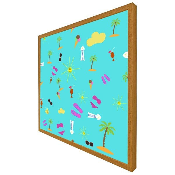 Benjamin Tate Design Beach cartoons (Picutre Frame)