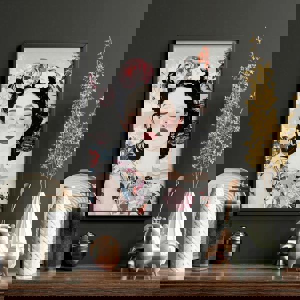 Living Room Art Paintings | Set of 3 Boho Women Wall art Prints