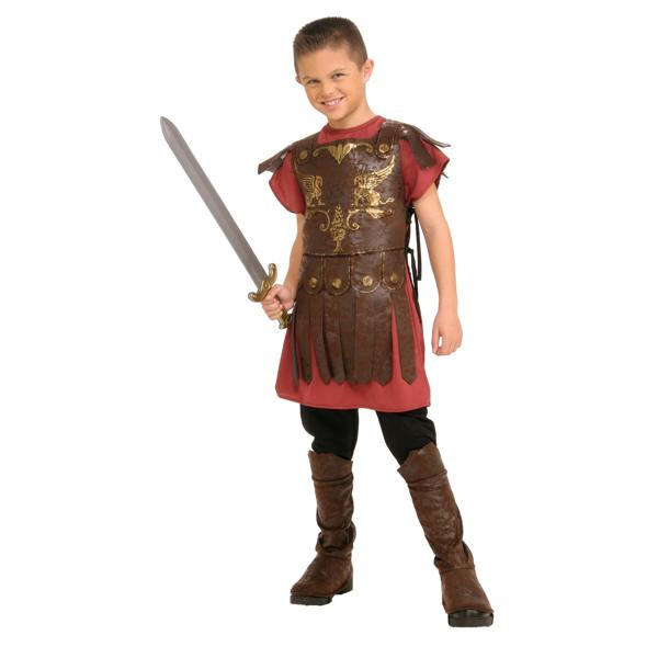 Bristol Novelty Boys Gladiator Costume - Brown/Red - 