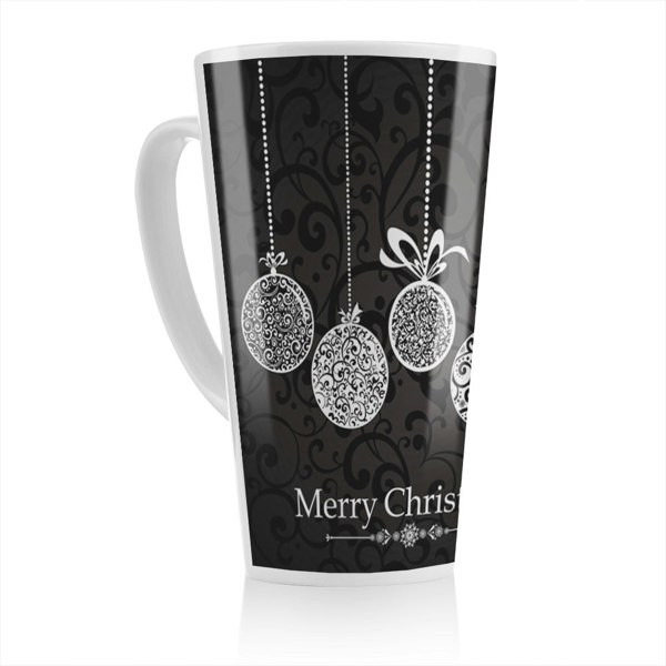 Benjamin Tate Design Vintage Christmas Balls Dining Latte Mug
