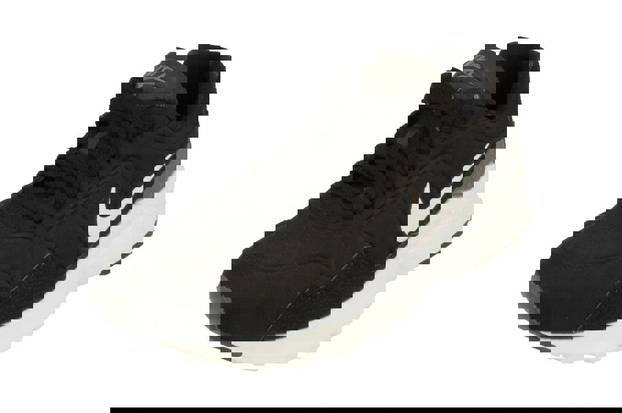 Nike Air Zoom Pegasus 92  Mens edition in Black and White. Picture taken from front, left angle. Shows Nike's zoom units across the toes.