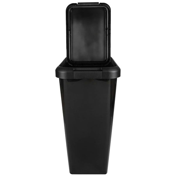 1 x 45L Tall Moda Swing & Lift Bin Black With Special Lid For Rubbish & Waste