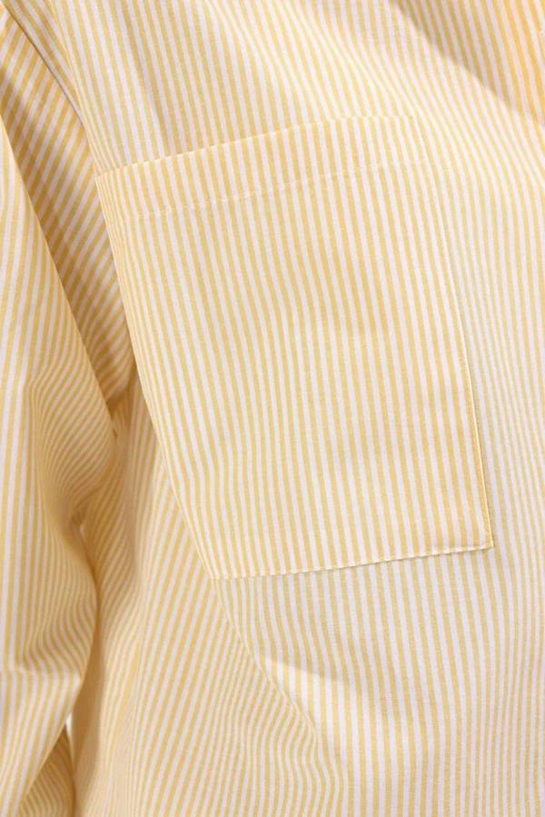 WOVCOR Striped Woven Shirt with Pocket Detail