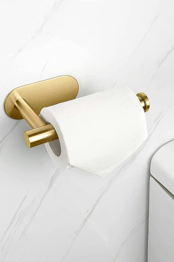 Living and Home Stainless Steel Self-Adhesive Non-Perforated Bathroom Paper Towel Holder