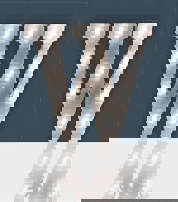 St Helens Battery Operated 3D LED Letter W Light