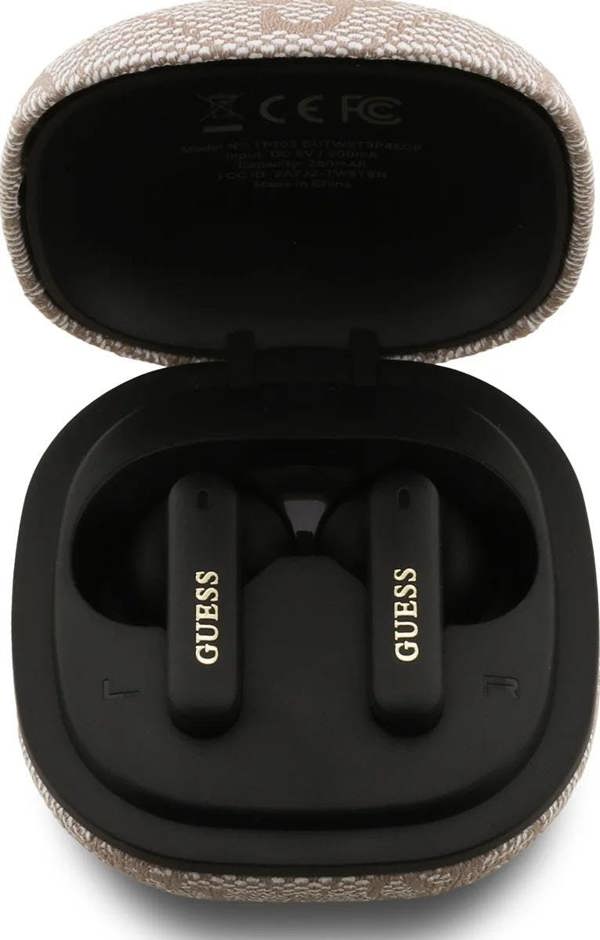 Guess 4G Classic Metal Logo TWS ENC Earphones Pink - GUTWST3P4EGP