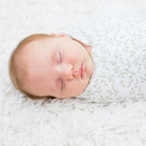 Lulujo - Cotton Swaddle - Daisy & Greenery - 2 Pack