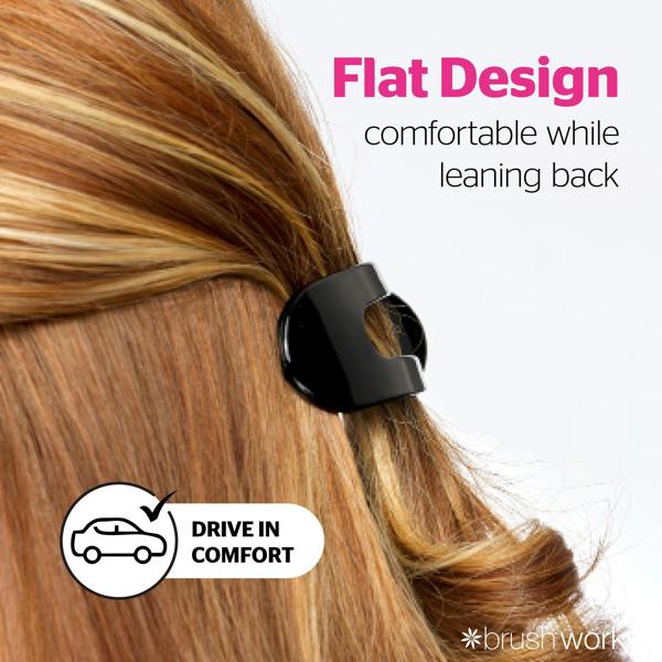 Brushworks Sleek Flat Claw Clips - 3 Pack