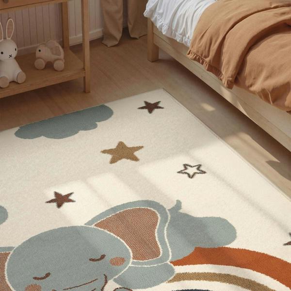 Adventures Kids Rug Dreamy Jumbo Cream Sound-absorbing Fun design rug