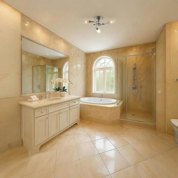 Modern Sensor Bathroom Ceiling Light in Chrome with Multi Functions Image 6