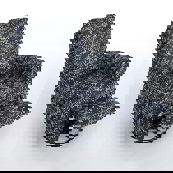 Furniture One Recliner Armchair, 360° Swivel Single Sofa with Adjustable Backrest and Footrest - Navy