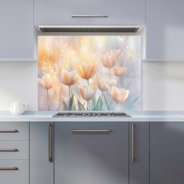 Warren Reed Tulips Glass Kitchen Splashback - 00028