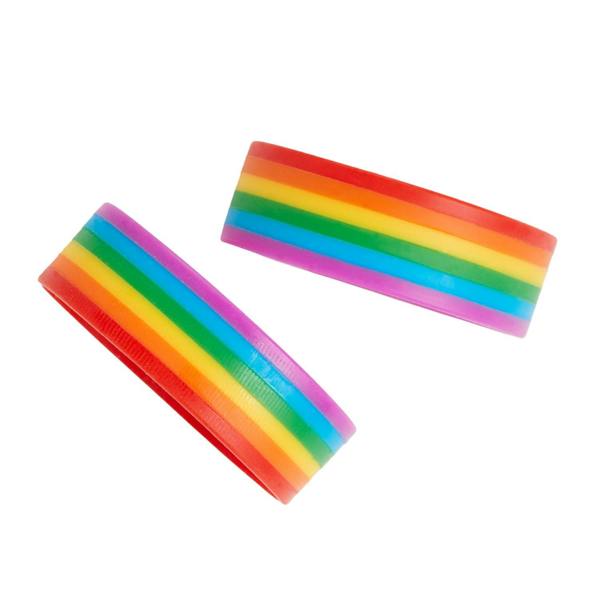 Bristol Novelty Rainbow Wristband (Pack of 2) - Multicoloured - 