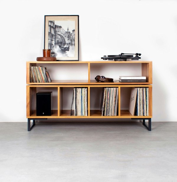 The Urban Editions Technic Turntable Stand on Minimalist Square Legs