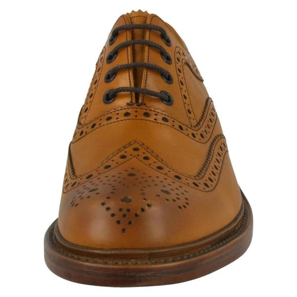 Loake Mens Loake Burnished Leather Brogues Ashby