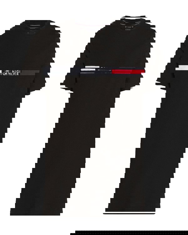 Tommy Hilfiger Hilfiger Chest Insert Mens T-Shirt - Black