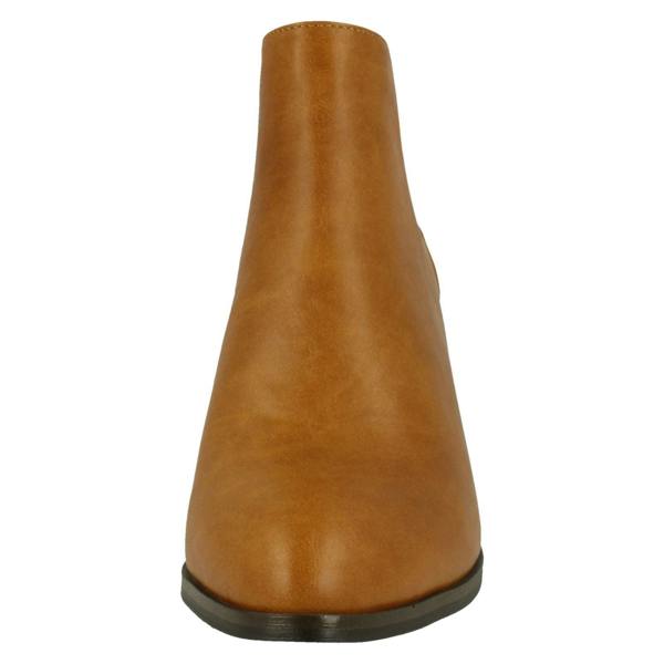 Spot On Ladies Spot On Heeled Ankle Boot
