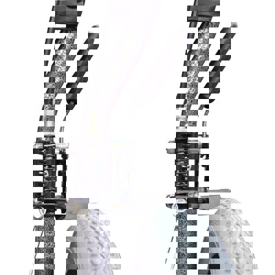 Aidapt Compact Transport Aluminium Wheelchair Hammered Effect