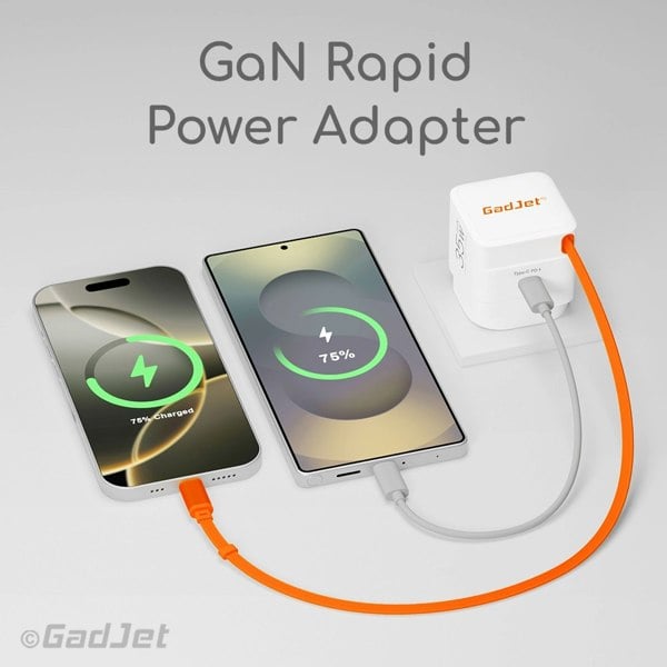 GadJet Retractable GaN Rapid Power Adapter